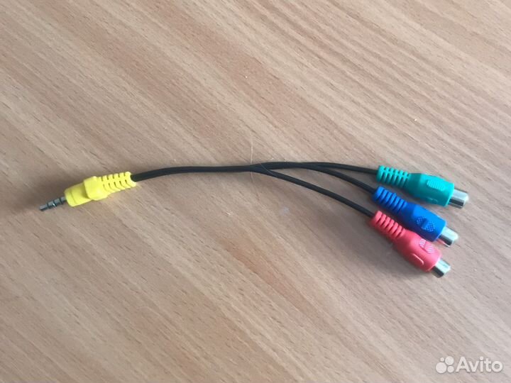 Переходник mini Jack 3,5mm (Male) 3xRCA (Female)