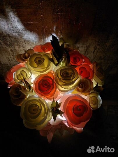 Светильник ночник цветы