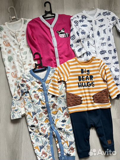 Слипы новые mothercare, next, m&s и др 3/6м 68