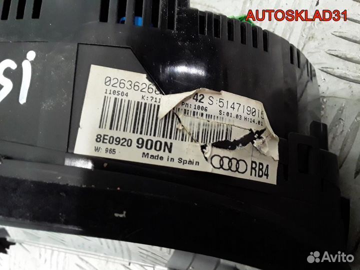 Панель приборов Audi A4 B6 8E0920900N бензин