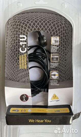 Студийный микрофон behringer USB c-1u