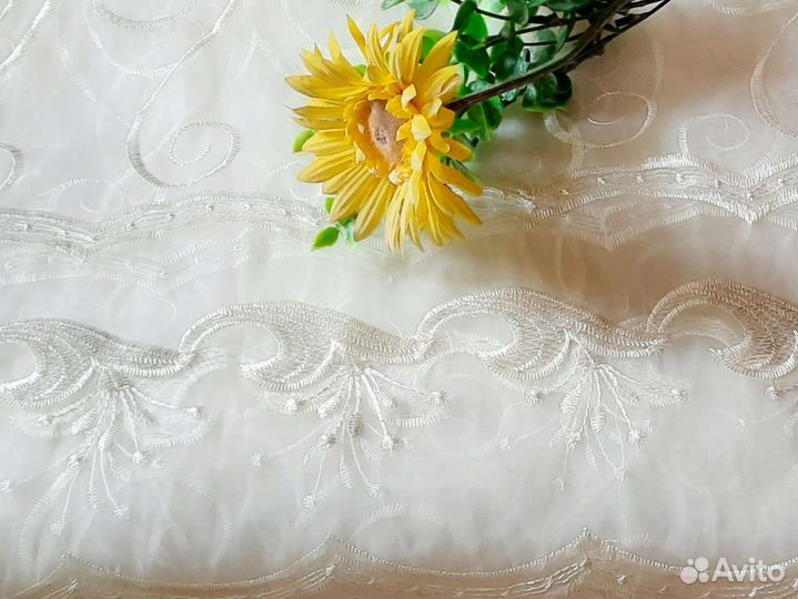 Шторы тюль занавески 165*4 на кухню дачу