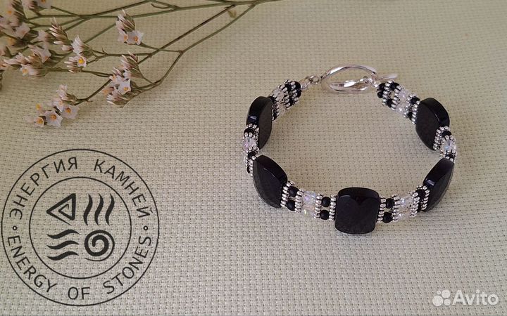 Браслет агат женская бижутерия ручная работа