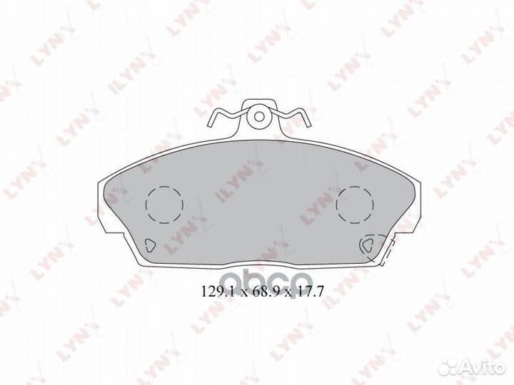 Колодки тормозные передние BD-3426 lynxauto