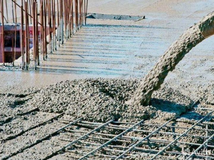 Бетон различных марок, лента 17 метров