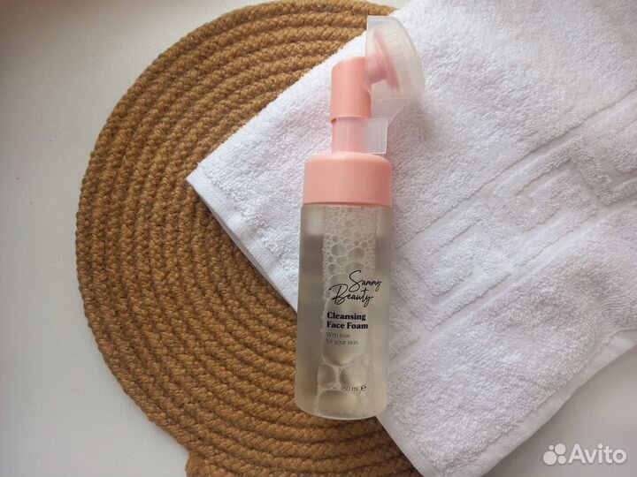 Пенка для умывания с щеточкой силиконовой 2штуки