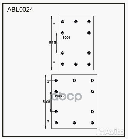 Накладки тормозные,комплект STD / WVA (19604/19
