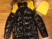 Куртка зимняя для девочки 158 черная