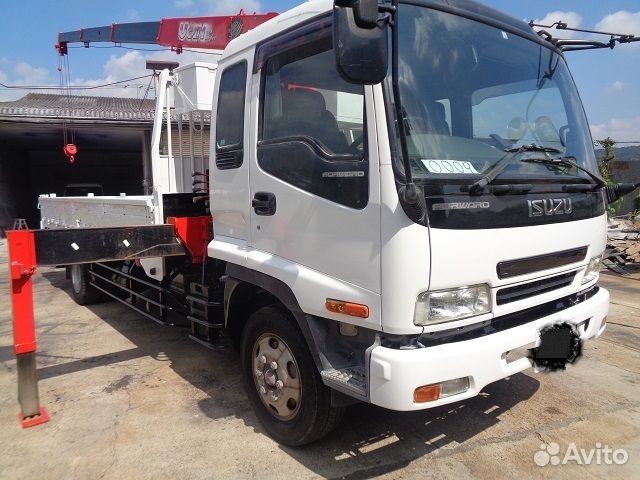 Бортовой грузовик Isuzu Forward (F-Series) с КМУ UNIC, 2006