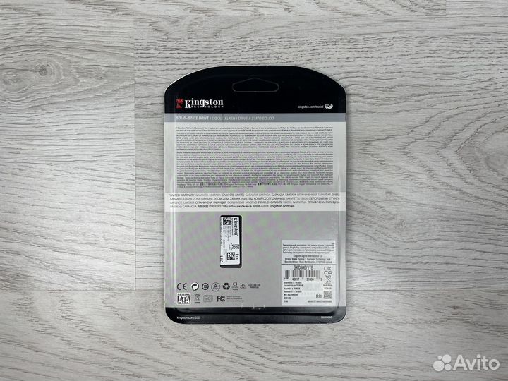 SSD KingSton 1 тб KC600 2.5