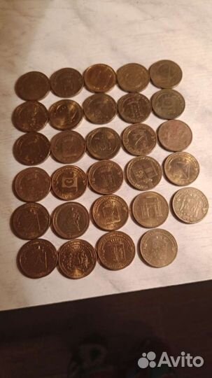 Монеты 1,2,5, 10 юбилейные