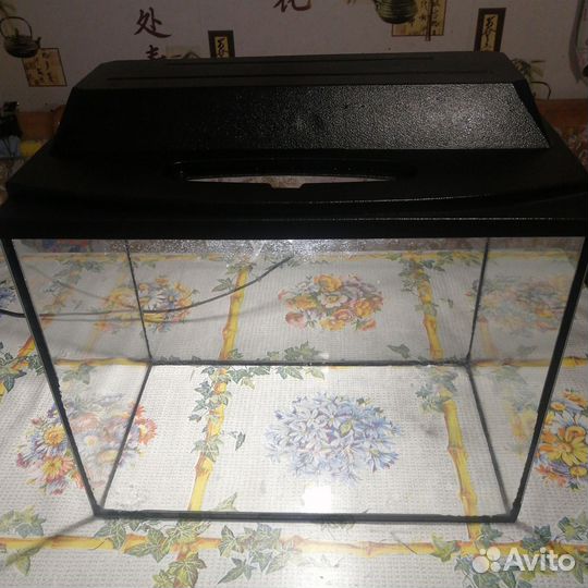 Аквариум 30л, с крышкой, с подсветкой, 40*32*23см