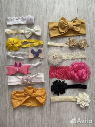 Повязки бантики для девочки