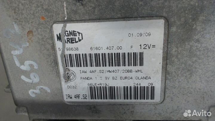 Блок управления двигателем Fiat Panda, 2009