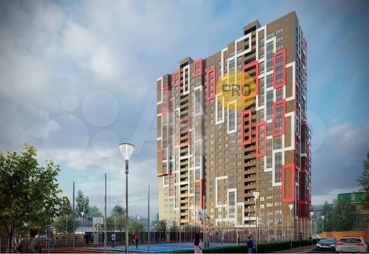 2-к. квартира, 62,8 м², 18/25 эт.