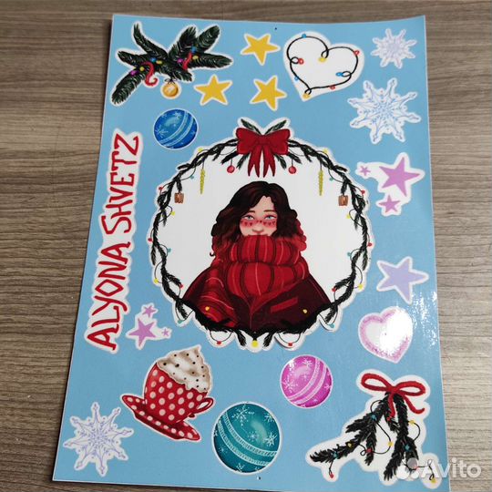 Стикерпак из мерча алены швец 