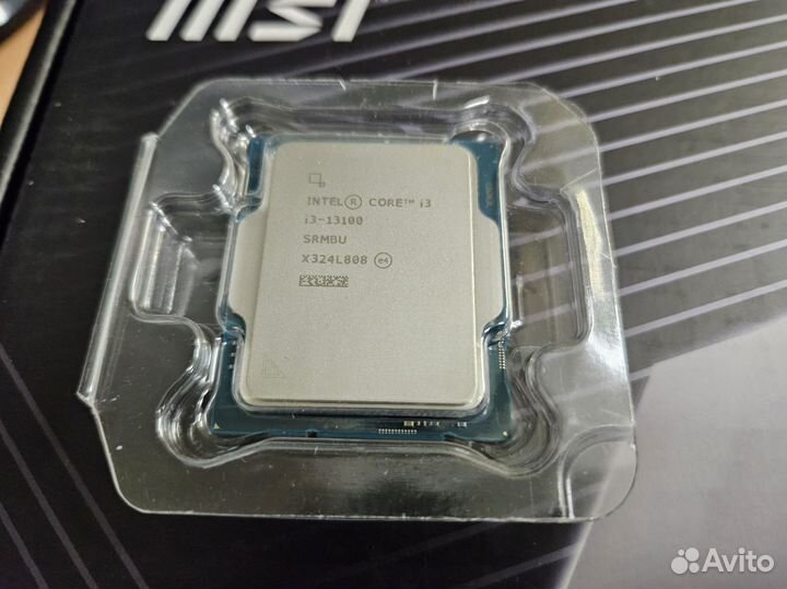Новый Комплект i3-12100F + MSI PRO B760-E гарантия