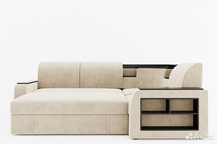 Диван угловой Фараон с ножками-кубышками