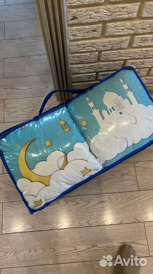 Продам кроватку+матрас овальный+комплект