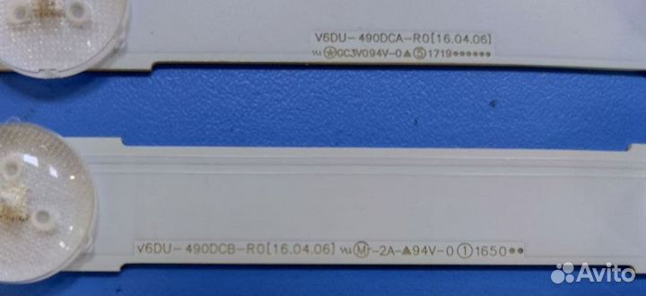0319 Светодиоды подсветка Samsung V6DU-490DCA-R0