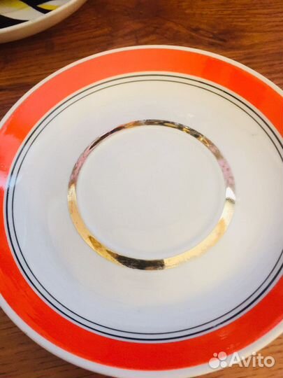 Чайные пары Сервиз Дулево Цветы на черном