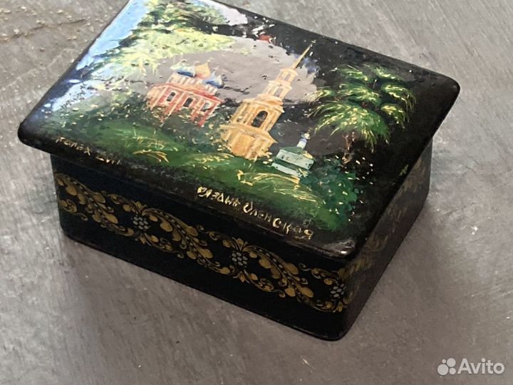 Сувенир Рязань Шкатулка палех