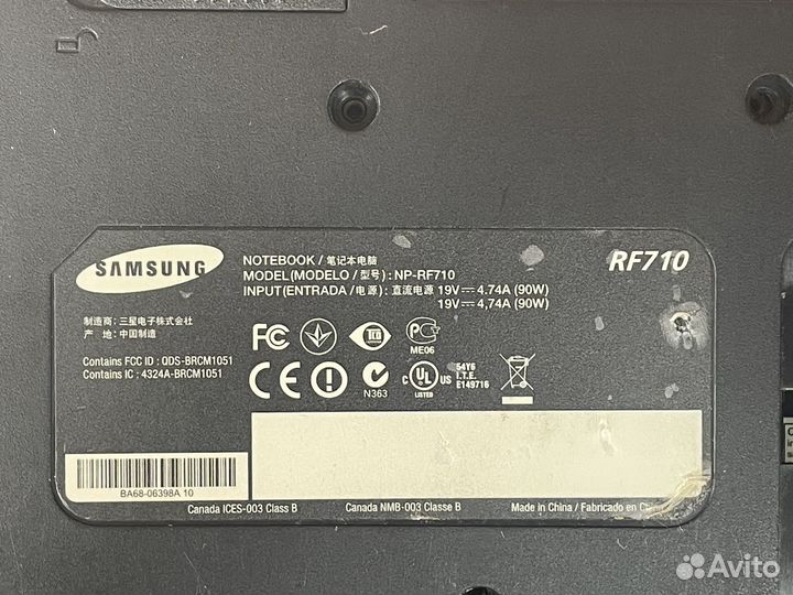 Samsung RF710 в разбор