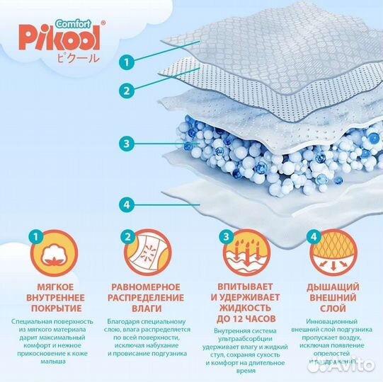 Подгузники пикул, памперс, хаггис