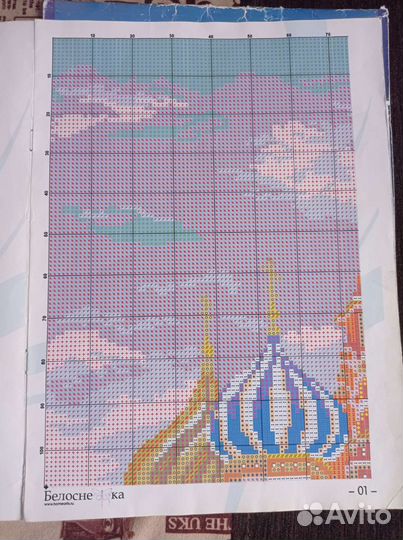 Остатки от наборов для вышивания крестом