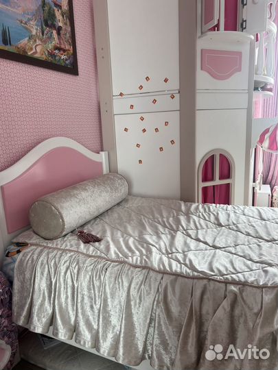 Детская кровать с матрасом(кокос,без пружин)