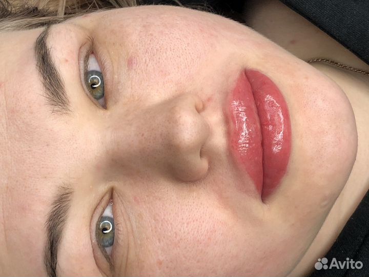 Перманент губ, бровей, межресничка. Удаление