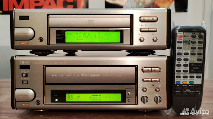 CD и кассетник Denon DCD-7,5S DRR-7,5S (1994 г.в.)