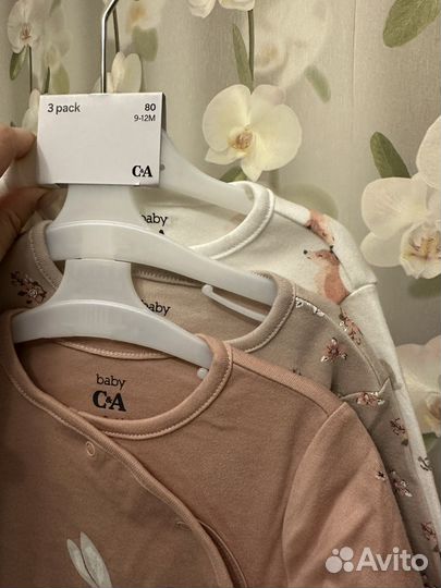 Слипы C&A для девочек 80р(9-12м)