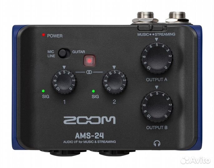 Аудиоинтерфейс для музыки и стриминга Zoom AMS-24