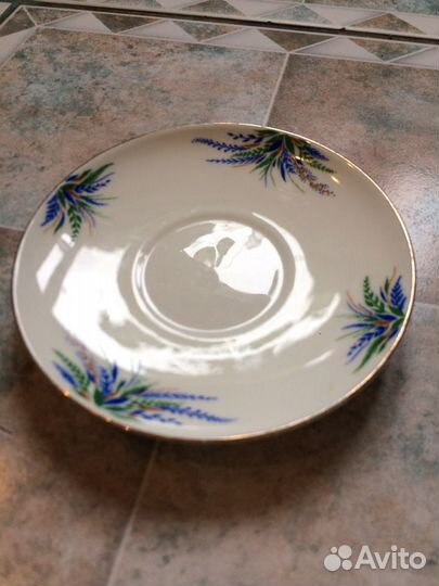 Блюдце лфз костяной фарфор