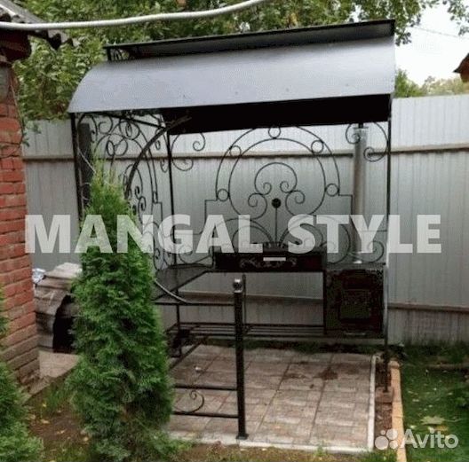 Мангал с крышей