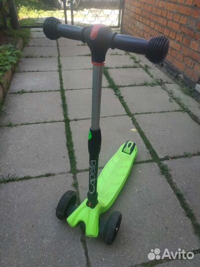 Самокат детский трехколесный светящиеся колеса