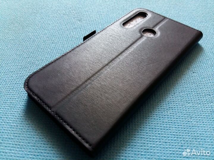 Чехол-Книжка (под кожу) для huawei Nova 4 (черный)