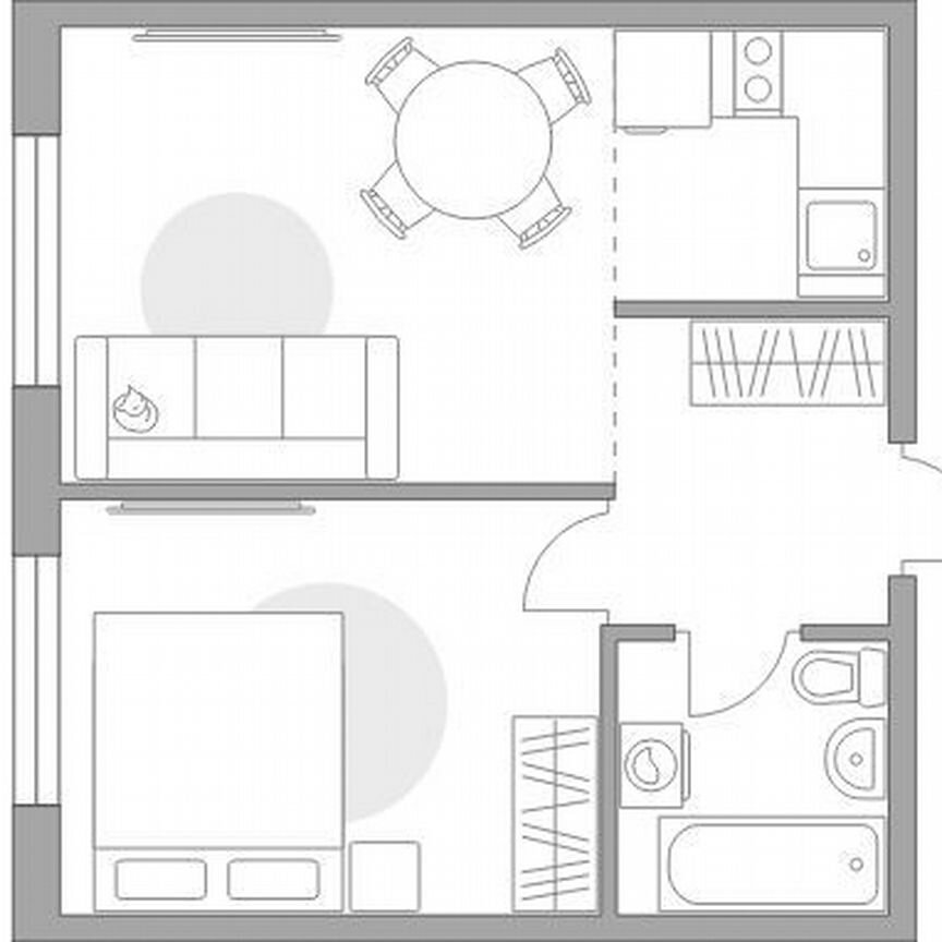 1-к. квартира, 34,3 м², 9/14 эт.