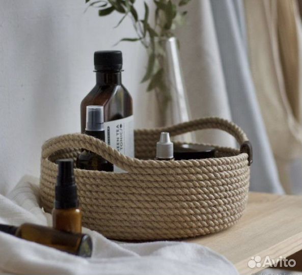 Корзина из джута