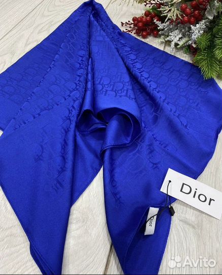 Шелковый платок Dior однотонный разные цвета