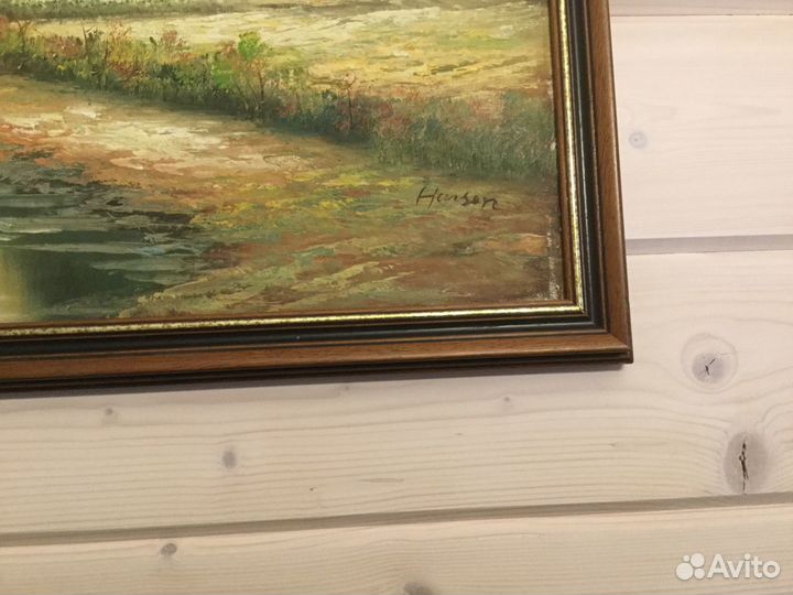 Картина - пейзаж Швеция 60- года