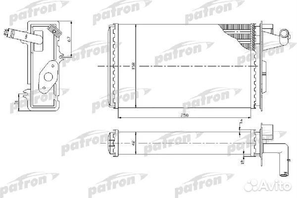Patron PRS2022 Теплообменник отопление салона