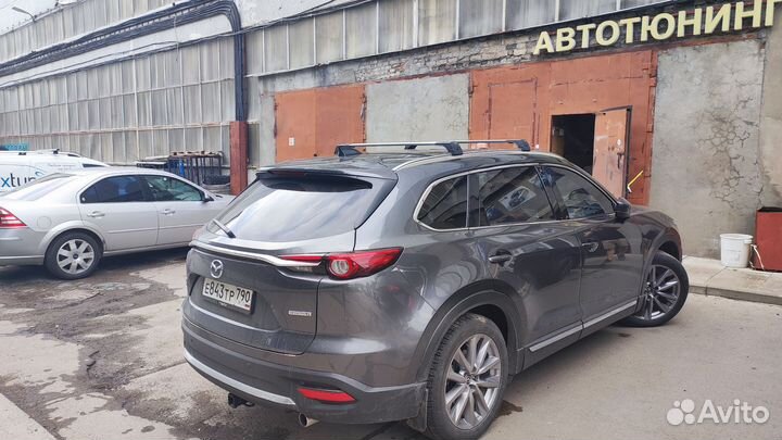 Поперечины, багажник на рейлинги Mazda CX-9 2016-2