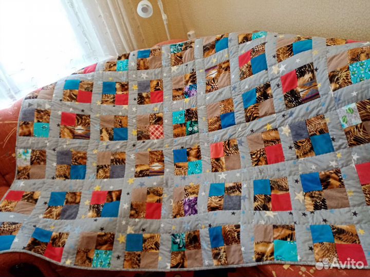 Лоскутное одеяло - покрывало пэчворк