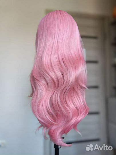 Парик розовый Барби