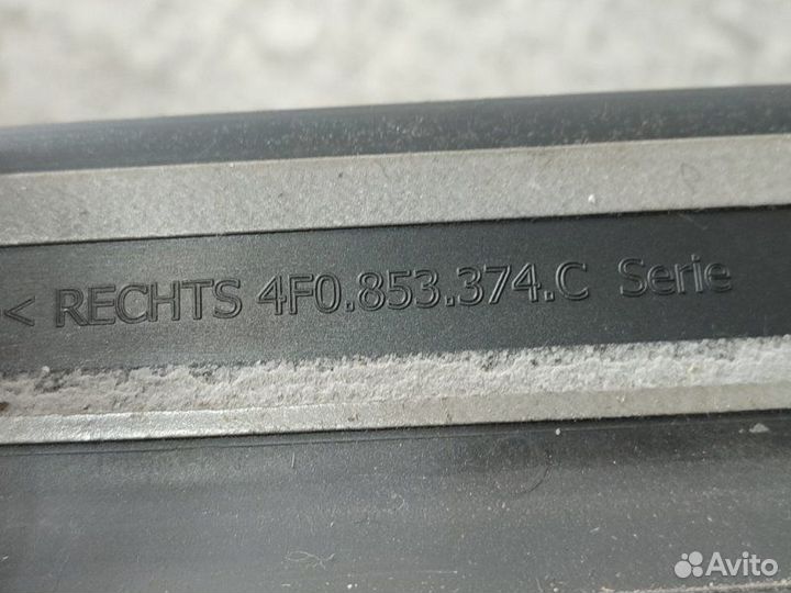 Накладка порога передняя правая Audi A6 C6 3.2 AUK