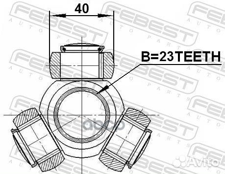 Трипоид ШРУСа ford focus II CB4 2008-2011