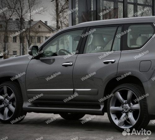 Молдинги Toyota LC Prado 150 Lexus GX460 черные