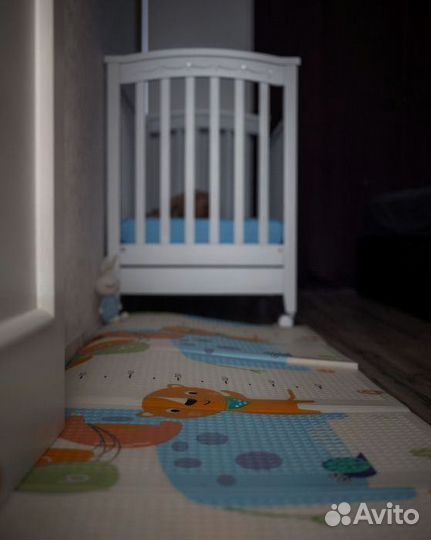 Детский коврик для ползания новый (заводской брак)